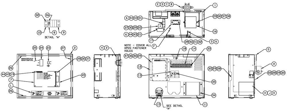 R-200 3600 Rpm Duratec Diagram and Parts List for CT06030ANAN (1907V23210 - 4807V25565)(2007) Generac Generator