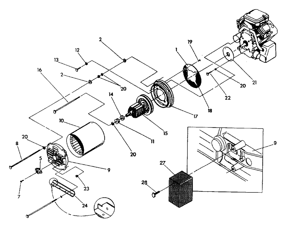 Generator Drawing No. 98484 Diagram and Parts List for GN14003E (0497-0)(0497-0) Generac Generator
