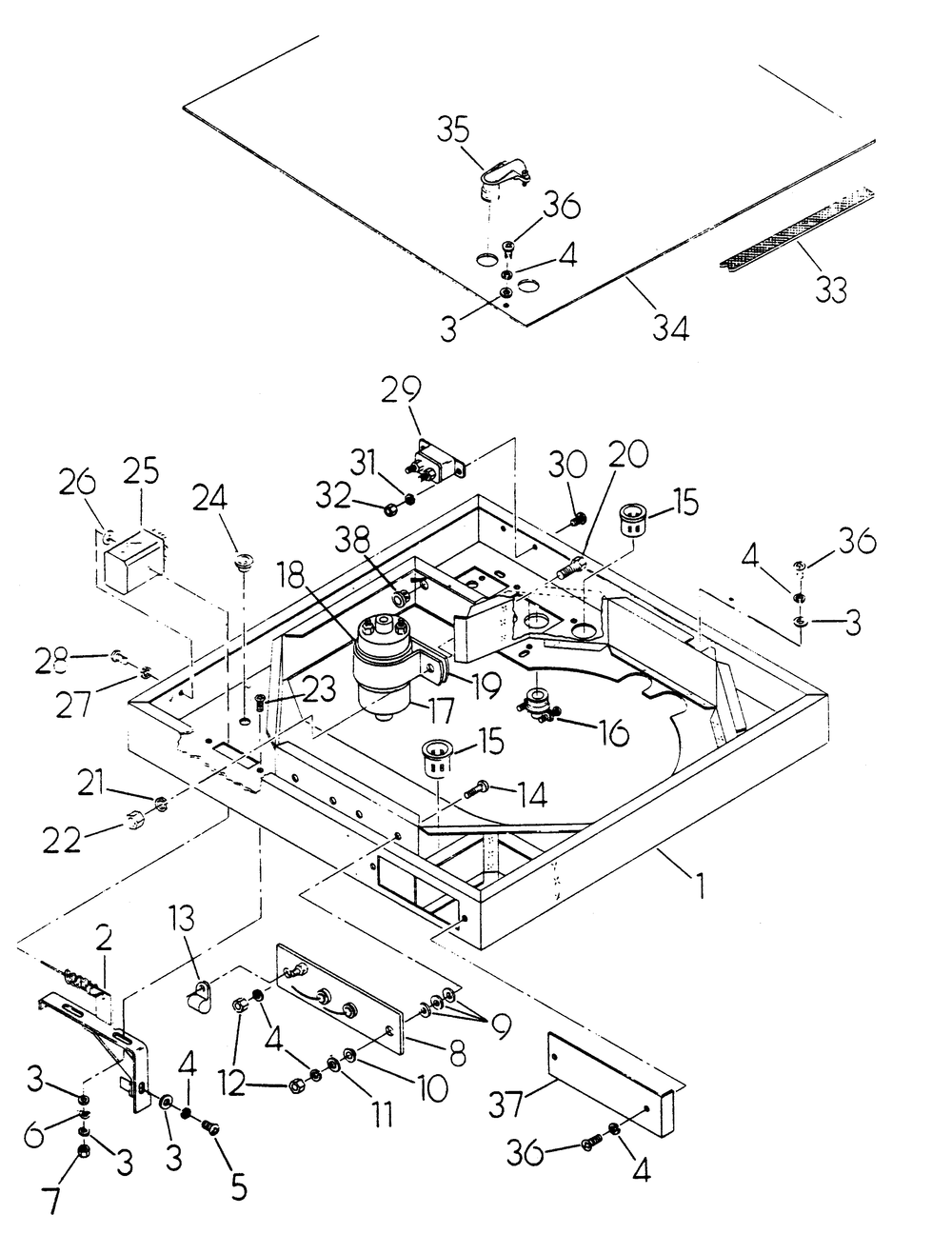 Blower Shroud Diagram and Parts List for 6216-0  Generac Generator