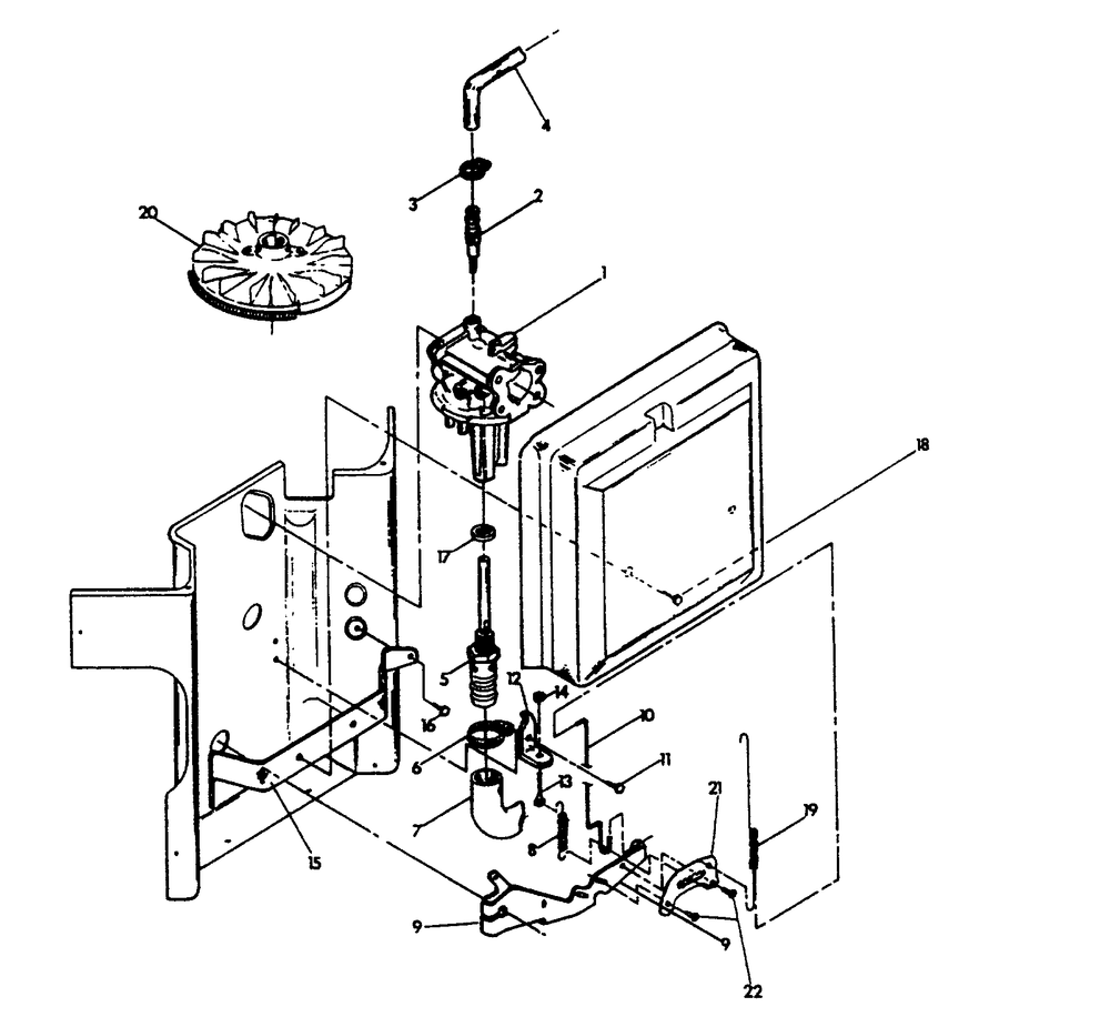 Natural Gas Carburetor Diagram and Parts List for 9428-4  Generac Generator