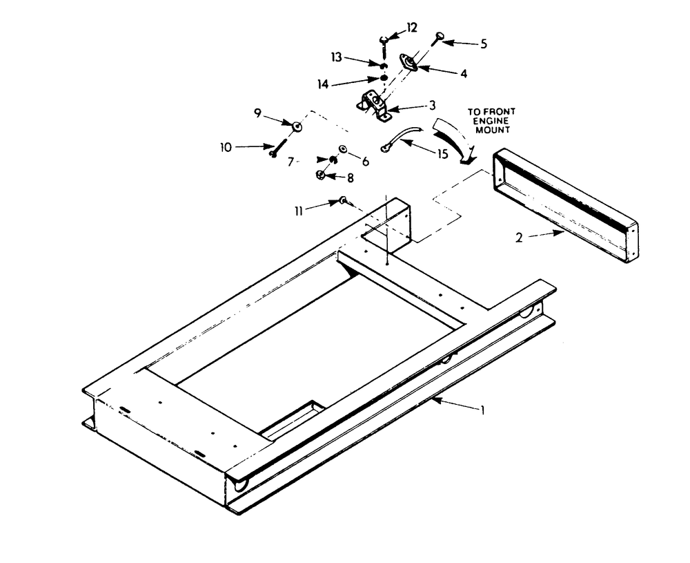 Mounting Base Diagram and Parts List for 9112-7  Generac Generator