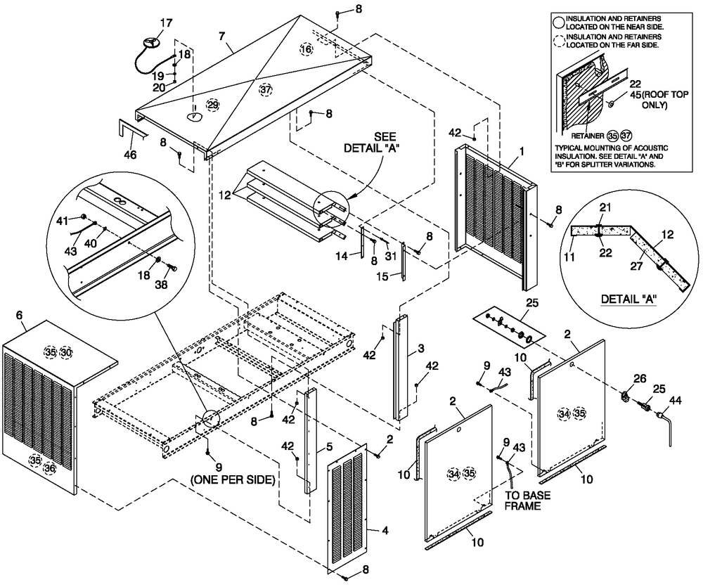 Enclouser C3 Diagram and Parts List for QT05554AVNNA (4495265 - 4709649)(2007) Generac Generator