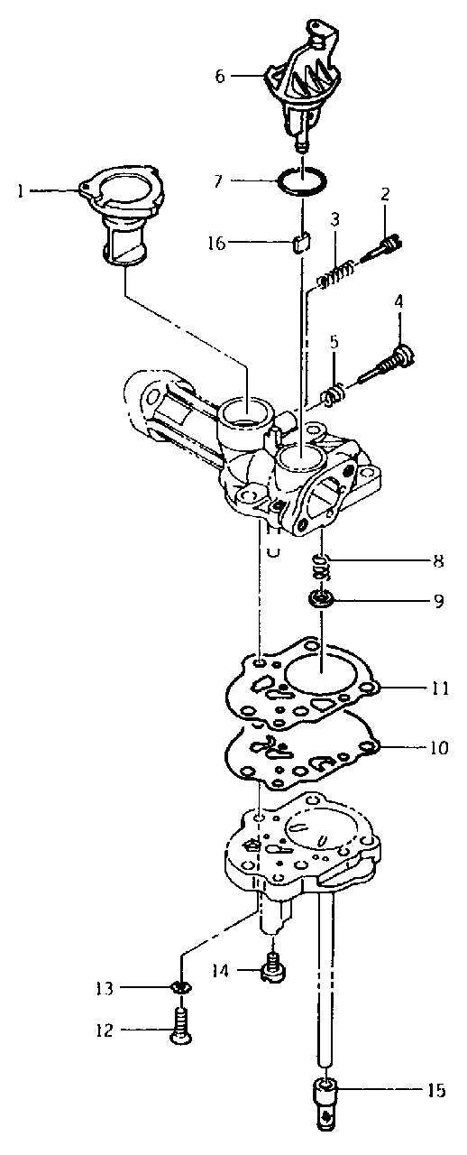 Carburetor Diagram and Parts List for S1000 (8838-0)(8838-0) Generac Generator