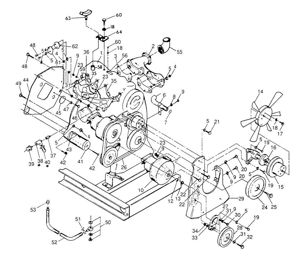 Engine 2 Diagram and Parts List for 9112-4  Generac Generator
