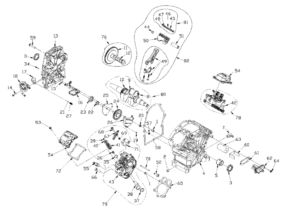 Engine Gt530 Xp (0h2911) Diagram and Parts List for XP1000 (7172343 - 9228993)(2014) Generac Generator