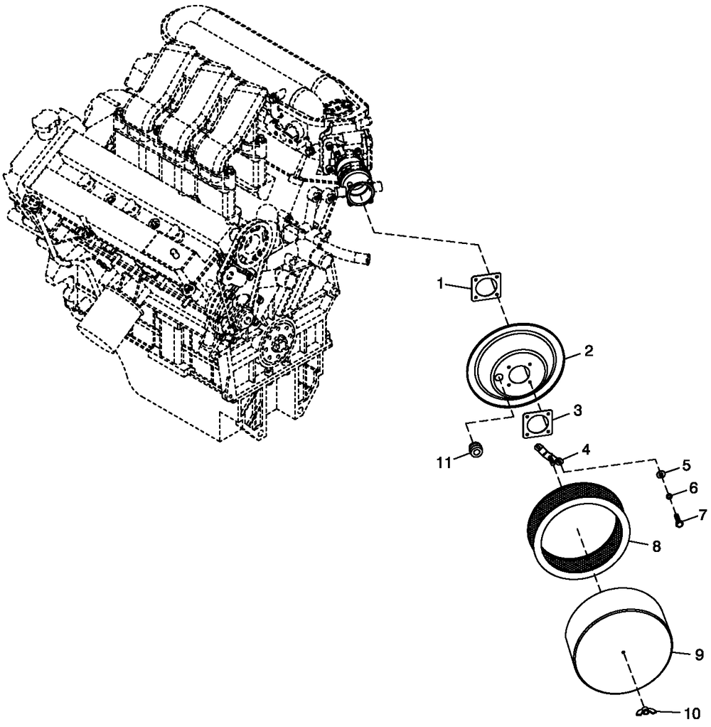 Air Cleanr C4 Diagram and Parts List for CT06030ANSN (0508V27088)(2008) Generac Generator