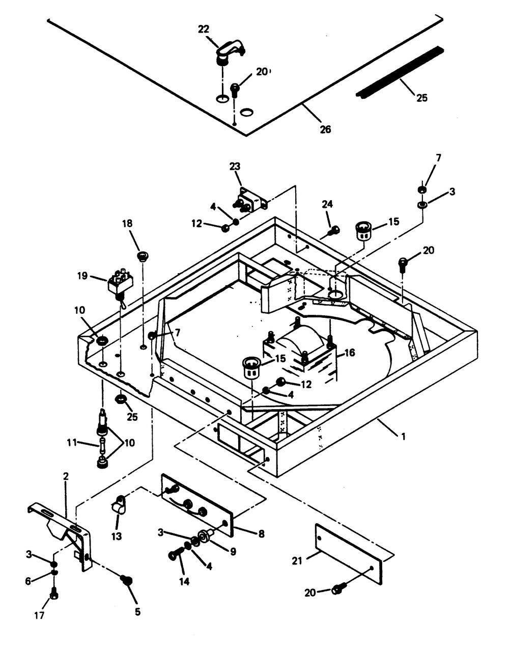 Blower Shroud Diagram and Parts List for 6208-6  Generac Generator