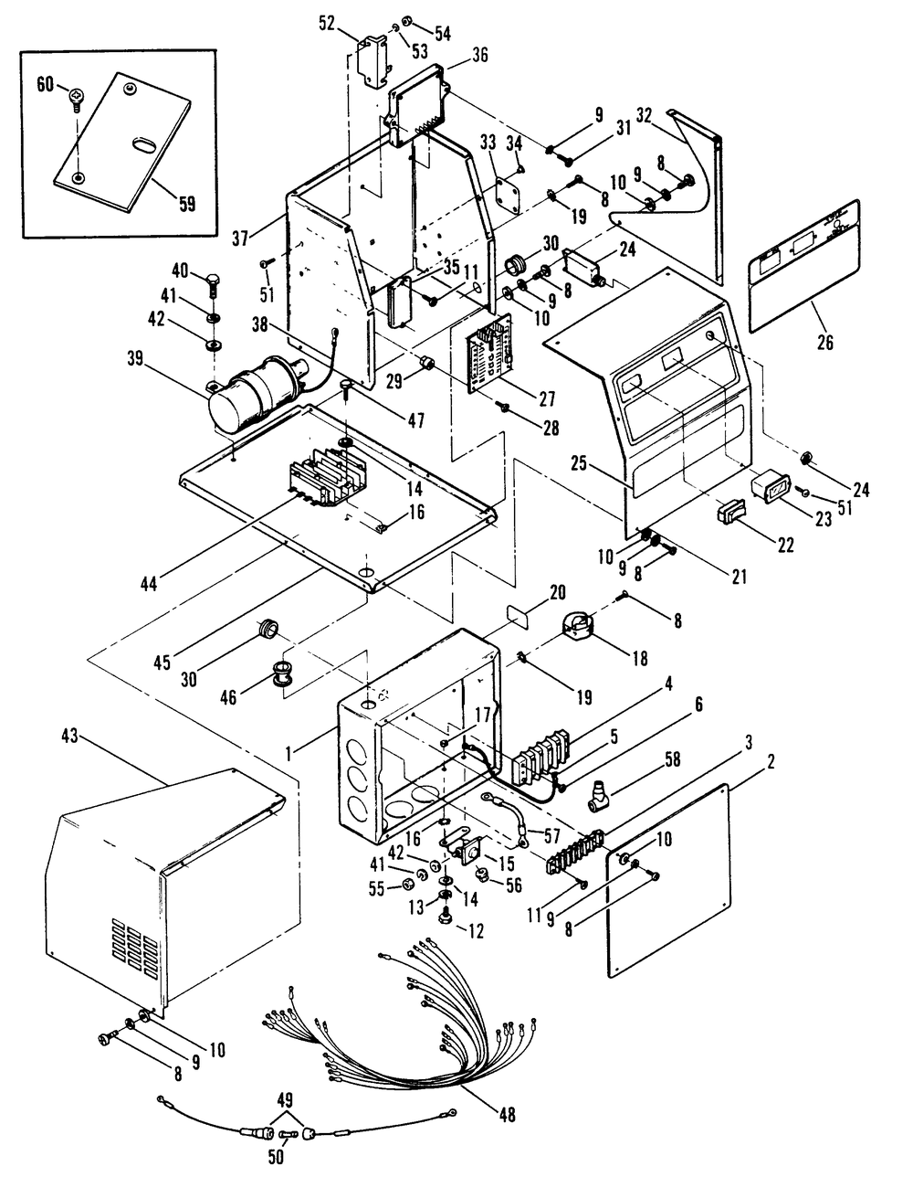 Control Panel And Connection Box (Part 2) Diagram and Parts List for 8947-1  Generac Generator