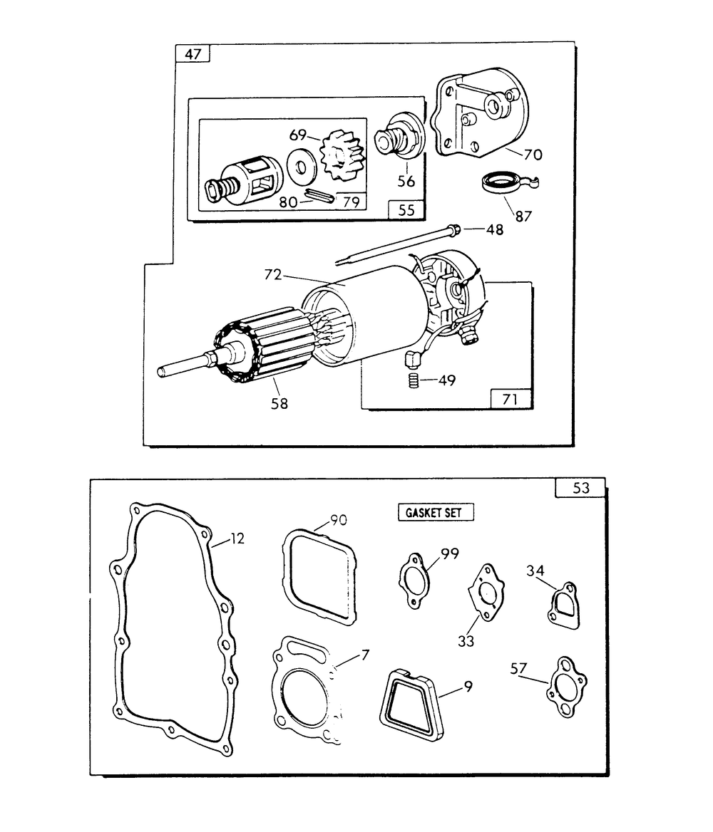 V-Twin Engine Parts (Part 2) Diagram and Parts List for 9428-1  Generac Generator