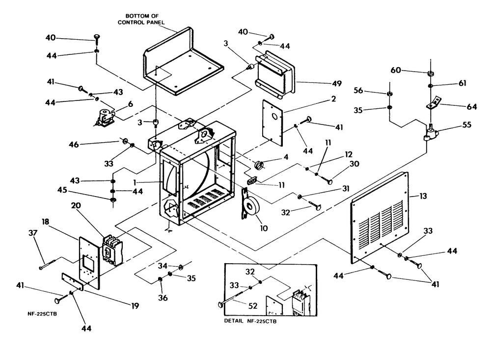 Ac Connection Panel Diagram and Parts List for 9604-1  Generac Generator
