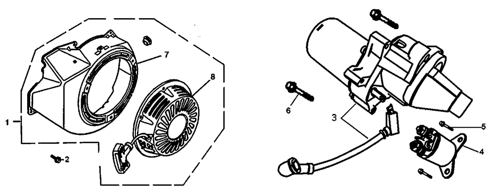 Starter 2 Diagram and Parts List for 0069310 (9999124 - 10041326)(2015) Generac Generator