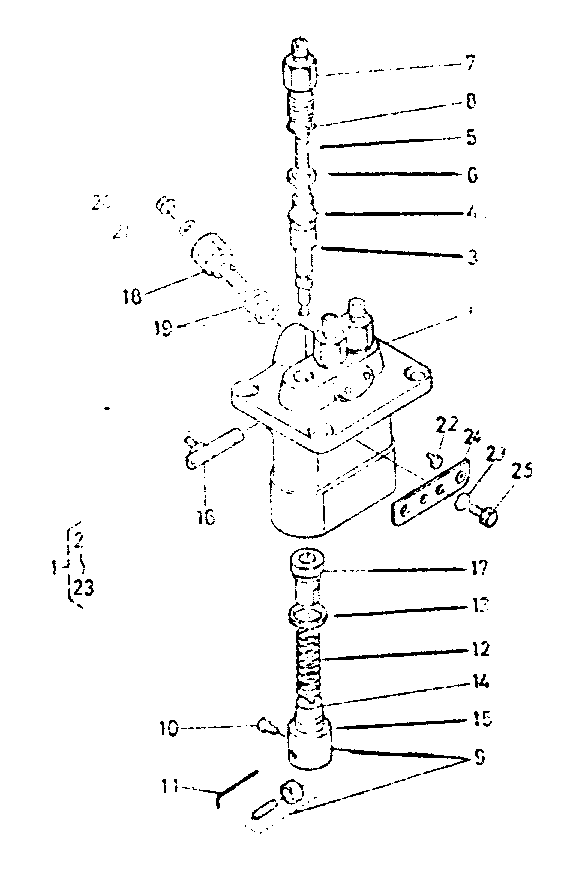 Injection Pump Diagram and Parts List for 1008-D  Generac Welder