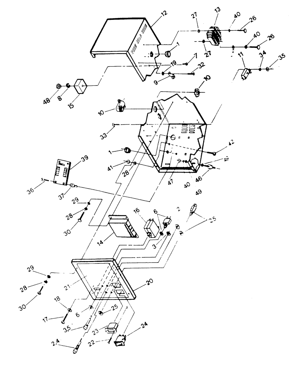 Control Box Diagram and Parts List for 9344-1  Generac Generator