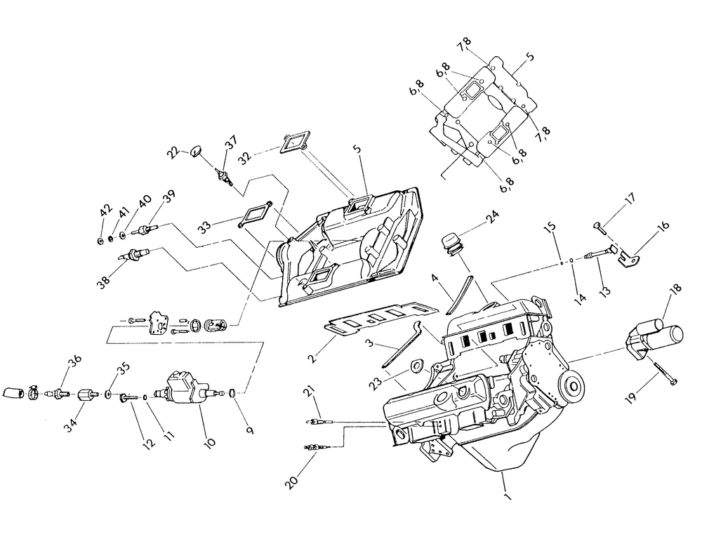 4.3 Liter Engine (Part 3) Diagram and Parts List for 9134-5  Generac Generator