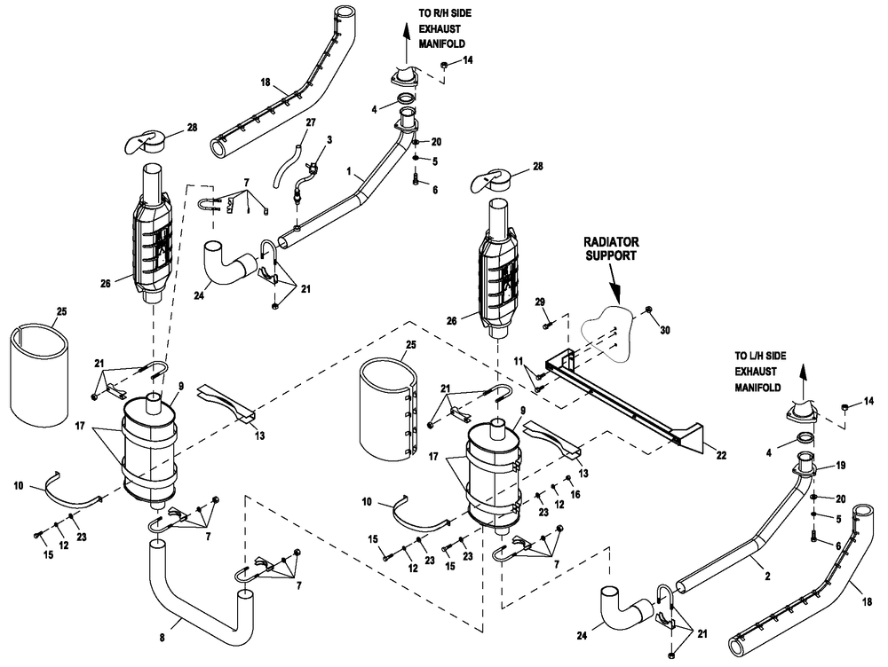 Ev Mfl 6.8 Cpl C5 Emsn Diagram and Parts List for ET10068GVAC (6736177 - 9116450)(2014) Generac Generator