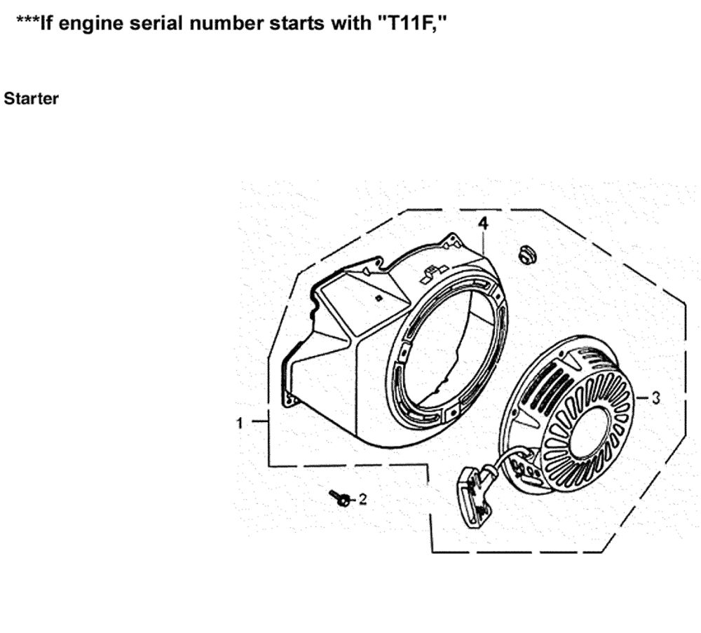 Starter 1 Diagram and Parts List for 005939-2  Generac Generator