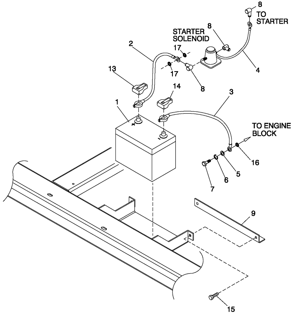 Ev Battery 1.5l 10kw-25kw Diagram and Parts List for 0049132 (3797302 - 3797704)(2003) Generac Generator