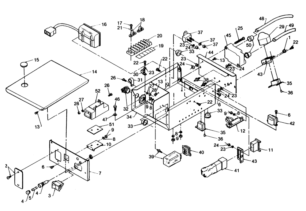 Alternator Panel Diagram and Parts List for 6931-4  Generac Generator