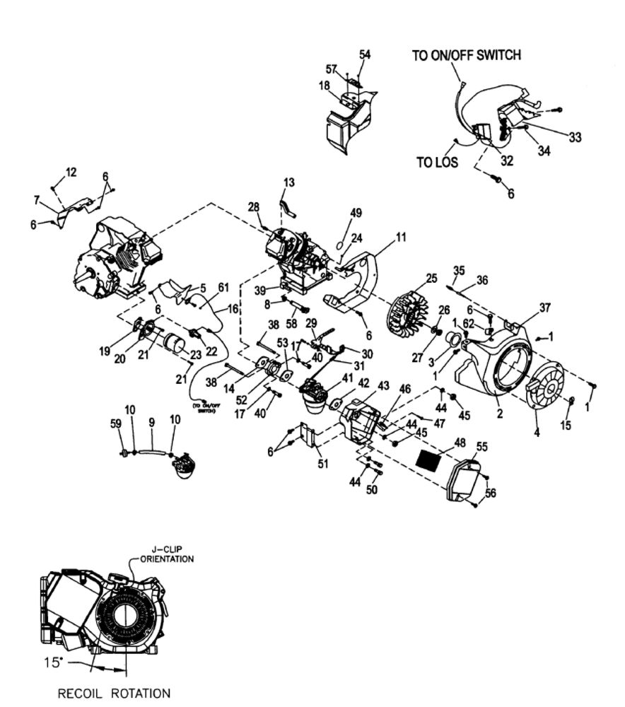 Pump Assembly 2 Diagram and Parts List for XG8000-5800-0  Generac Generator