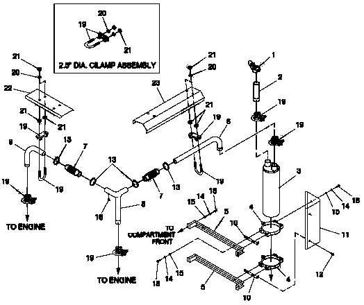 Generator Diagram and Parts List for 0046261 (3622315)(2002) Generac Generator