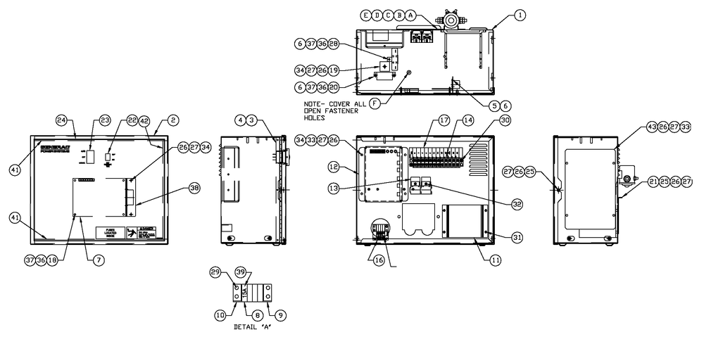 R-100 1800 Rpm 2.5l 240v Diagram and Parts List for 0052170 (0406V10340)(2006) Generac Generator