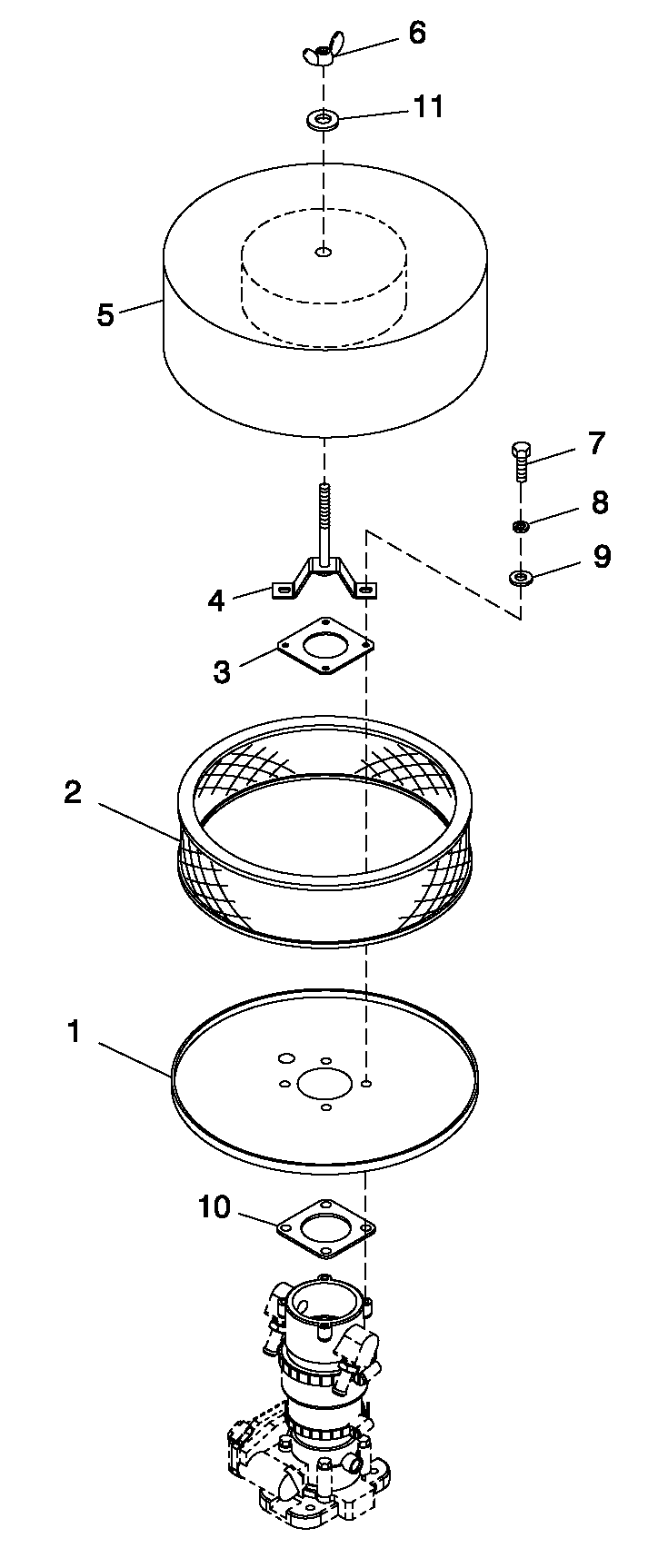 Air Cleaner 5.4l/6.8l Ford Diagram and Parts List for QT10068AVAYA (6210339)(2010) Generac Generator