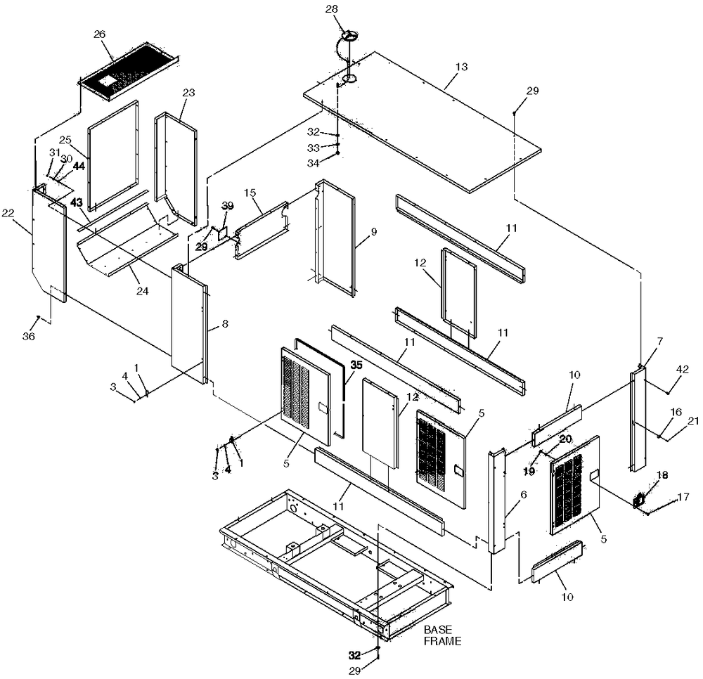 Compartment Diagram and Parts List for 0049140 (3728577 - 3731061)(2003) Generac Generator