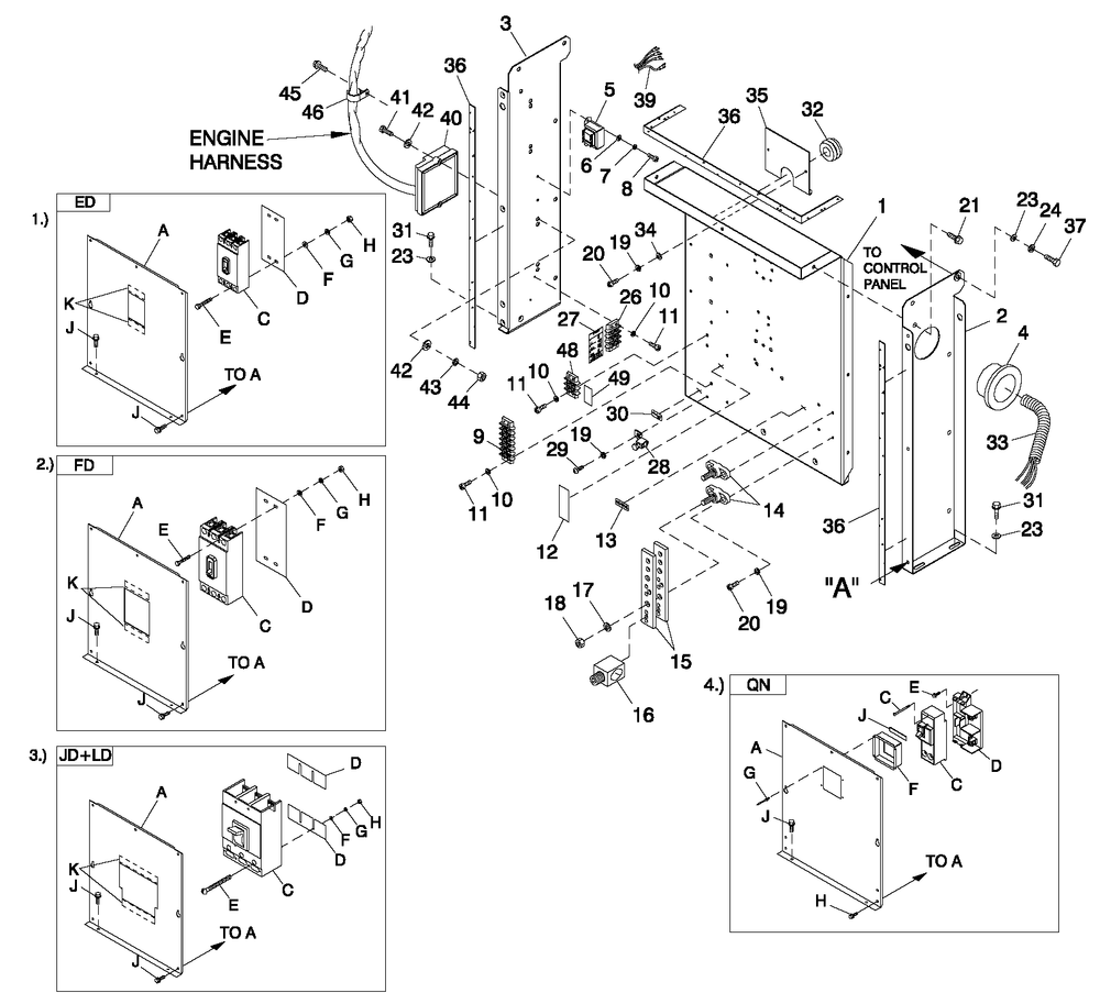 Cpl C2 And C4 Flex Hsb Diagram and Parts List for ET04524ANSN (5632859 - 5781974)(2010) Generac Generator