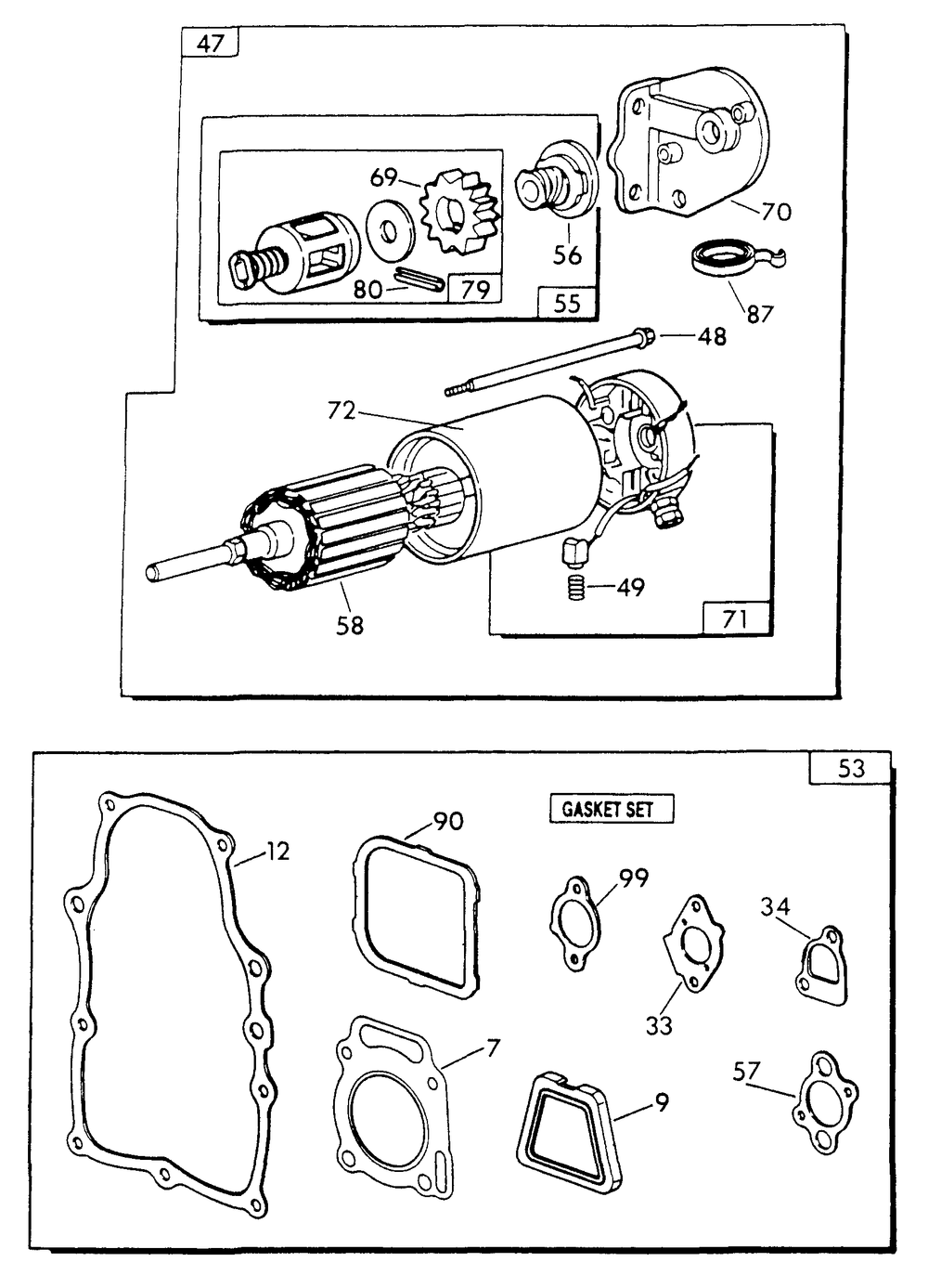 Engine (Part 3) Diagram and Parts List for 9428-5  Generac Generator
