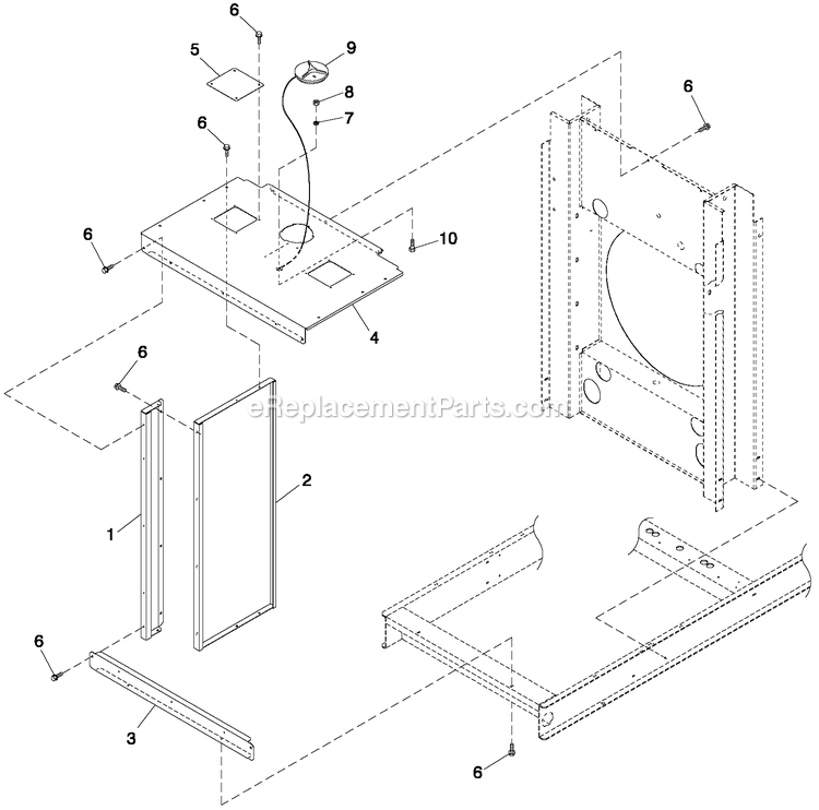 Cooling System 5.4l/6.8l O/S C3 (2) Diagram and Parts List for QT05554KNSNA (6654325)(2011) Generac Generator