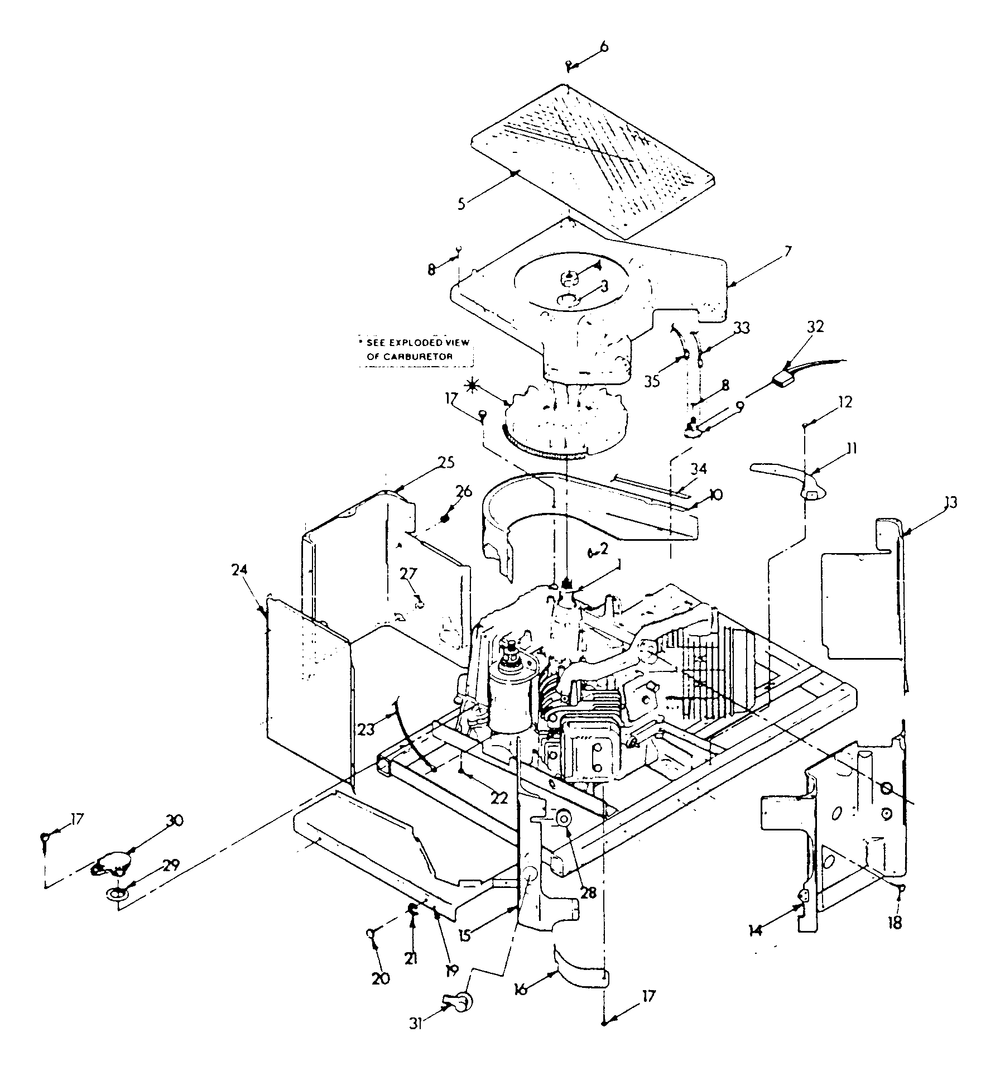 Sheet Metal Diagram and Parts List for 9010-1  Generac Generator