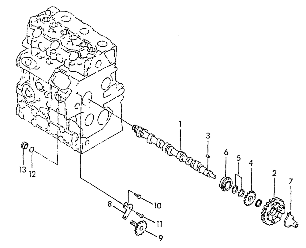 Cam Shaft Diagram and Parts List for 9344-2  Generac Generator