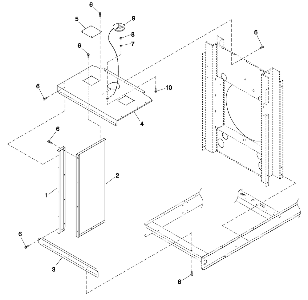 Cooling System 5.4l/6.8l O/S C3 Diagram and Parts List for QT05554AVNNA (4495265 - 4709649)(2007) Generac Generator