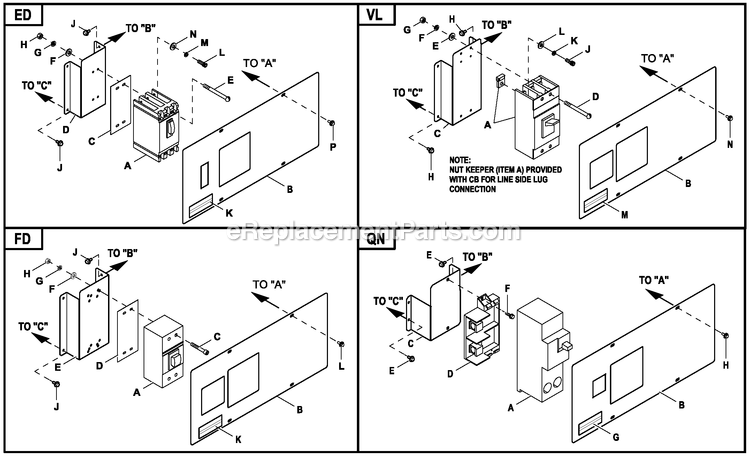 Ev Connection Box C2 Cpl (4) Diagram and Parts List for RG03824KNAX (9610470)(2015) Generac Generator