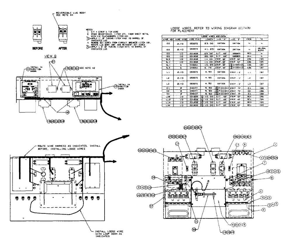 Control Panel (Part 1) Diagram and Parts List for 4061-0  Generac Generator