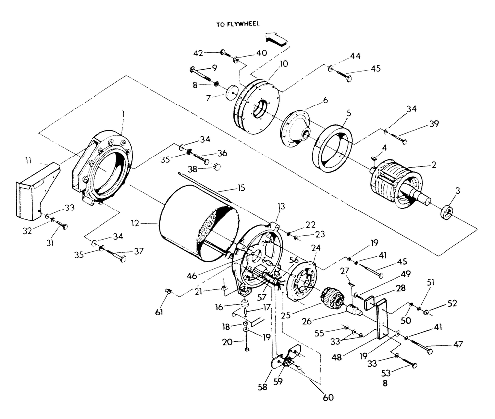 Generator Diagram and Parts List for 9399-0  Generac Generator