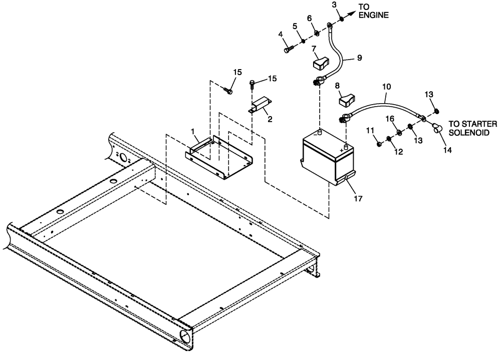 Battery 2.4l Cpl Diagram and Parts List for 0053100 (0307V21696 - 5006V21514)(2007) Generac Generator