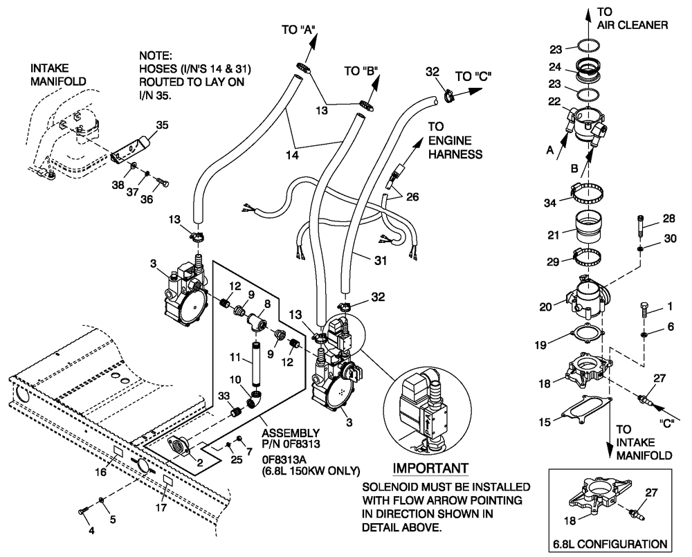 Fuel Lp Vapor C5 Cpl Diagram and Parts List for QT10054ANSN (4249957 - 4256817)(2005) Generac Generator