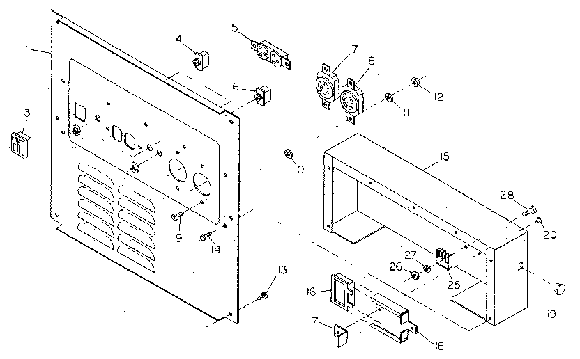 Receptacle Panel Diagram and Parts List for 8866  Generac Generator
