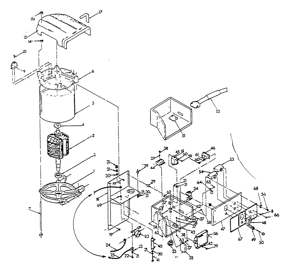 Generator And Panel Diagram and Parts List for 9309-0  Generac Generator