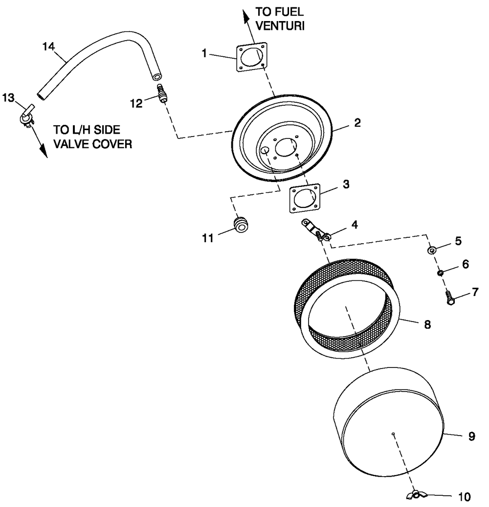 Air Cleanr C4 Diagram and Parts List for QT06030ANSN (4361373 - 5017502)(2008) Generac Generator