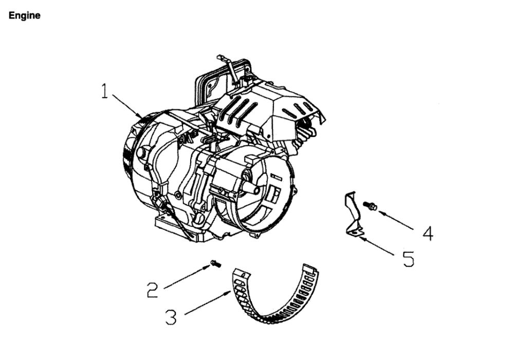 Engine Diagram and Parts List for 005941-3  Generac Generator