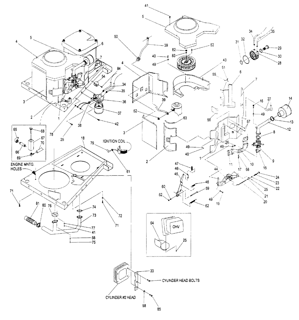 Gn-724 Engine Accessories And Sheet Metal Diagram and Parts List for 4109-1  Generac Generator