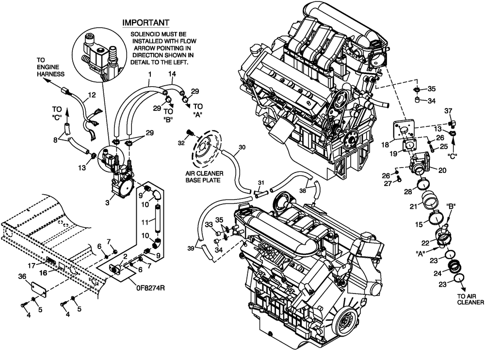 Fuel Lp Vapor C4 Diagram and Parts List for CT06030ANAN (1808V27725 - 3806V20150)(2008) Generac Generator
