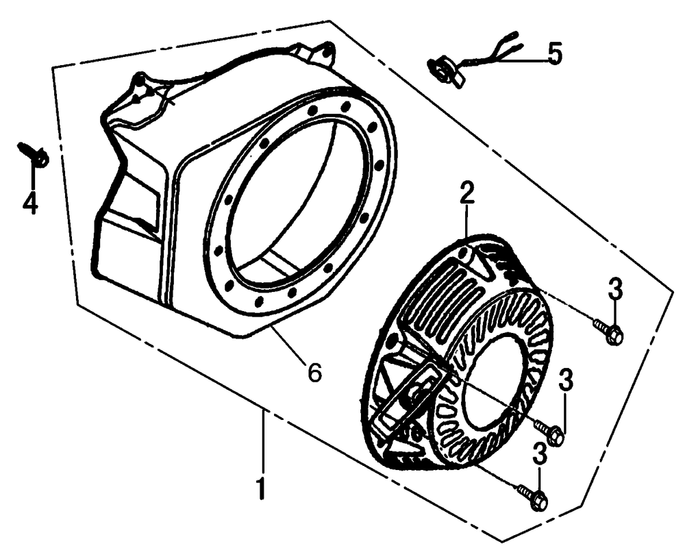 Starter 2 Diagram and Parts List for 0059911 (7363389 - 7363816)(2012) Generac Generator