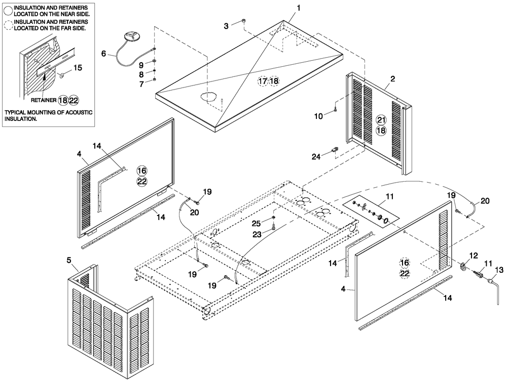 Enclosure C1 Cpl Diagram and Parts List for QT02724ANAN (5041854 - 5046648)(2008) Generac Generator