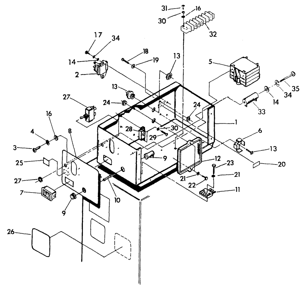 Control Panel Diagram and Parts List for 9428-5  Generac Generator