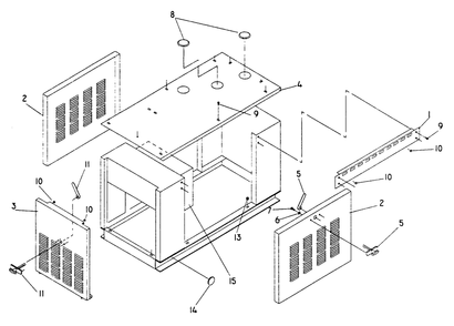 Compartment Diagram and Parts List for 0995-0  Generac Generator