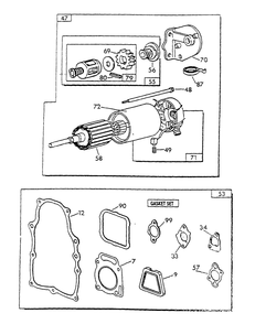 Engine Common Parts 3 Diagram and Parts List for 9600-1  Generac Generator