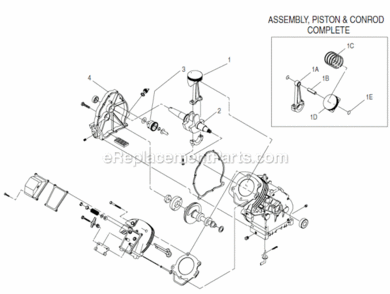 Page B Diagram and Parts List for 0042761  Generac Generator
